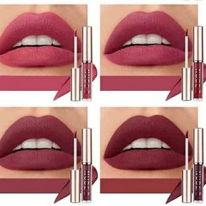 4 Pcs Matte Lipstick Gloss Four